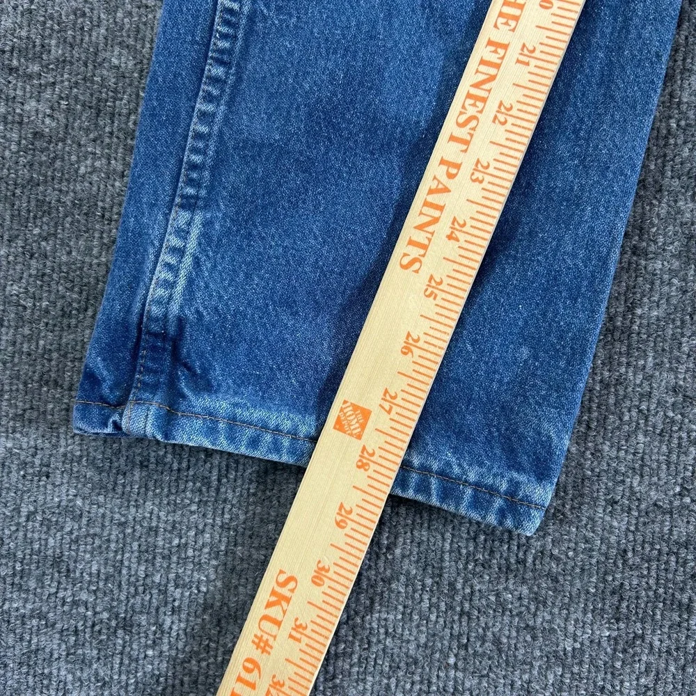 Wrangler Western Jeans Men's Blue Denim Pockets Classic Straight Zip Fly - 32X28